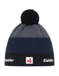 Czapka z pomponem Eisbar STAR POMPON SA 786 Black-Cobalt-Anthracite