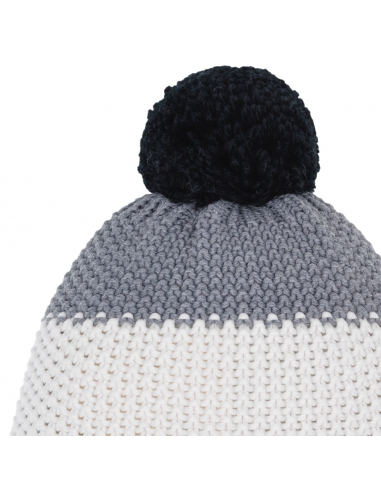 Czapka z pomponem Eisbar STAR POMPON SA 142 Pink-White-Grey