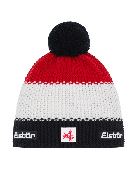 Czapka z pomponem Eisbar STAR POMPON SA 330 Black-White-Ketchup