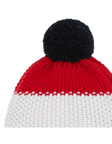 Czapka z pomponem Eisbar STAR POMPON SA 330 Black-White-Ketchup