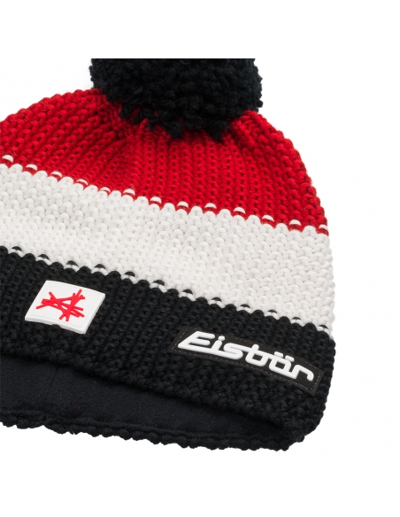 Czapka z pomponem Eisbar STAR POMPON SA 330 Black-White-Ketchup