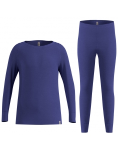 Bielizna termoaktywna dla dzieci (koszulka + getry) Odlo Merino 200 Kids Skipper Blue