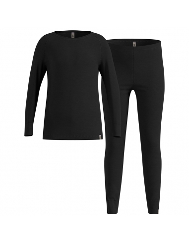 Bielizna termoaktywna dla dzieci (koszulka + getry) Odlo Merino 200 Kids Black