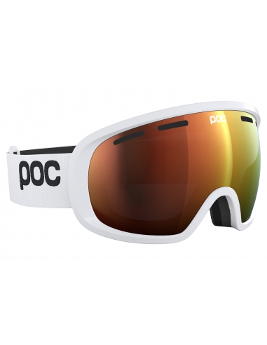 Gogle narciarskie POC FOVEA Blixten White/Partly Sunny Orange