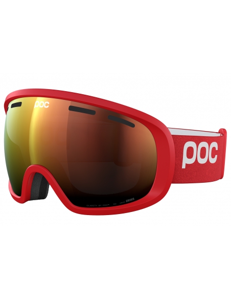 Gogle narciarskie POC FOVEA Prismane Red/Partly Sunny Orange