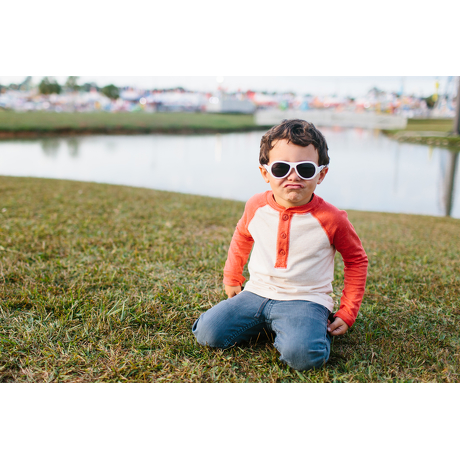 Okulary przeciwsłoneczne dla dzieci Babiators Original Aviator Wicked White