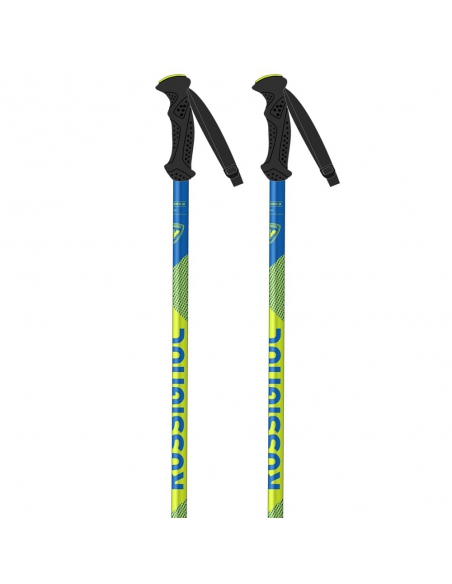 Kije narciarskie Rossignol (regulowane 70-105 cm) Telescopic Junior Blue/Yellow