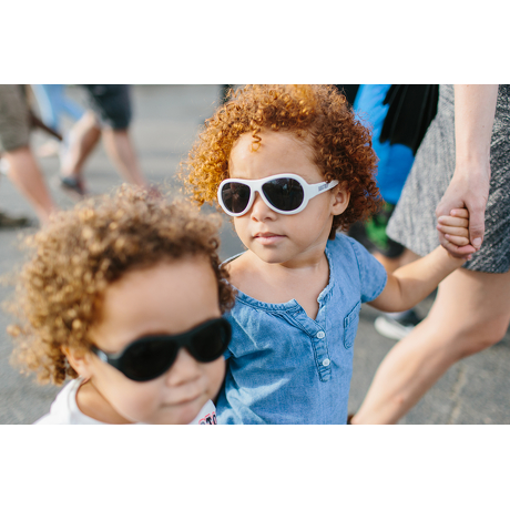 Okulary przeciwsłoneczne dla dzieci Babiators Original Aviator Wicked White