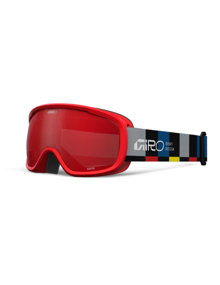 Gogle narciarskie Giro Buster Black Blocks/Amber Scarlet