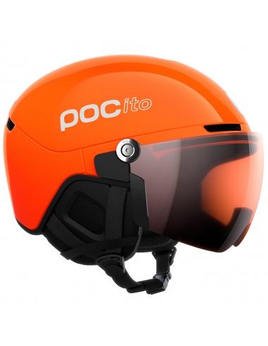 Kask narciarski z szybą POC POCito OBEX VISOR MIPS Fluorescent Orange