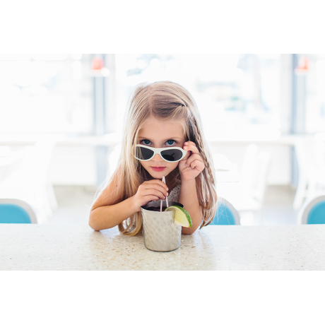 Okulary przeciwsłoneczne dla dzieci Babiators Original Aviator Wicked White