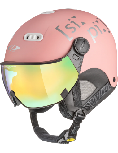 Kask narciarski z szybą CP Carachillo Dark Rose...