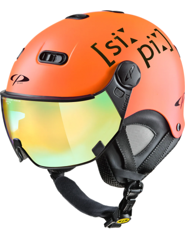 Kask narciarski z szybą CP Carachillo Exotic Orange