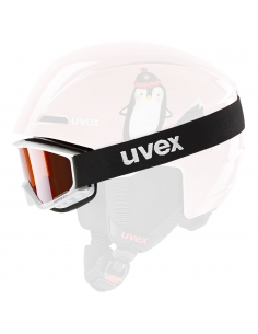 Gogle narciarskie dziecięce Uvex Speedy Pro White / Pink Penguin - White Logo