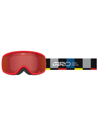 Gogle narciarskie Giro Buster Junior Black Blocks / Amber Scarlet