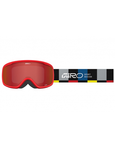 Gogle narciarskie Giro Buster Junior Black Blocks / Amber Scarlet