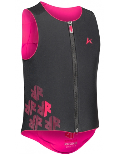 Kamizelka ochraniacz narciarski pleców i tułowia "żółw" Komperdell Ballistic FlexFit Pro Junior Black/Neon-Pink