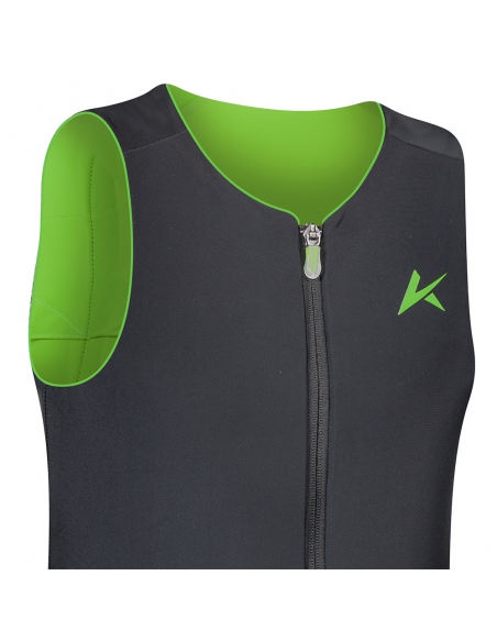 Kamizelka ochraniacz narciarski pleców i tułowia "żółw" Komperdell Ballistic FlexFit Pro Junior Black/Neon-Green