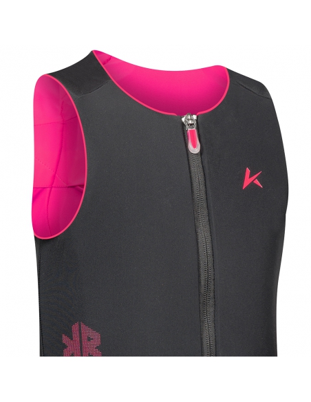 Kamizelka ochraniacz narciarski pleców i tułowia "żółw" Komperdell Ballistic FlexFit Pro Junior Black/Neon-Pink