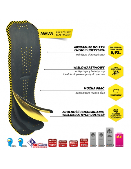 Ochraniacz narciarski pleców "żółw" Komperdell Protector Pack Men