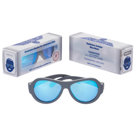 Okulary przeciwsłoneczne dla dzieci Babiators Original Aviator Blue Steel