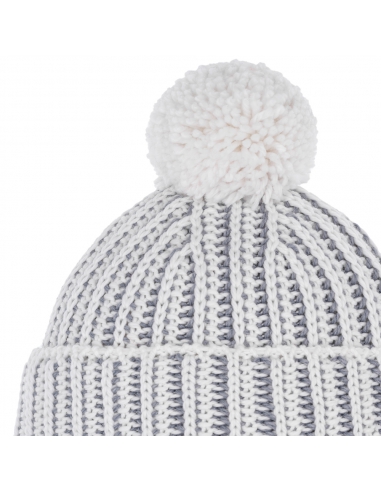 Czapka Eisbar Ronda Pompon SA 100 White-Grey