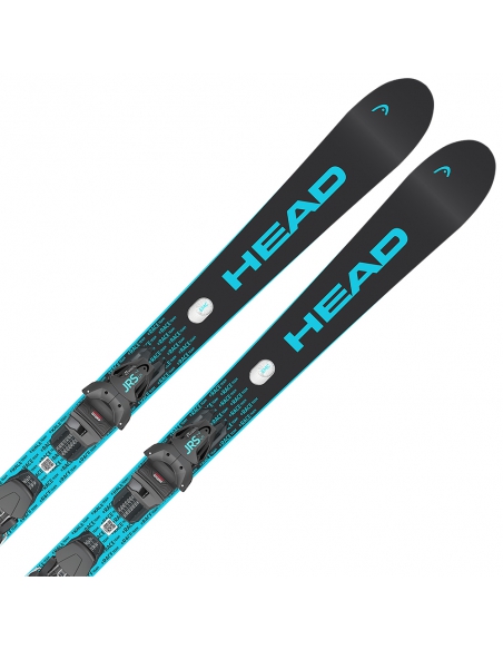 Narty dzieicęce Head WORLDCUP E.RACE TEAM JRS + wiązania JRS 7.5 GW CA