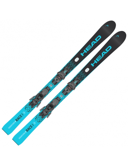 Narty dzieicęce Head WORLDCUP E.RACE TEAM JRS + wiązania JRS 7.5 GW CA