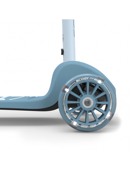 Hulajnoga Scoot&Ride Highwaykick 3S LED z systemem sterowania 2w1 Steel + pasek do noszenia GRATIS