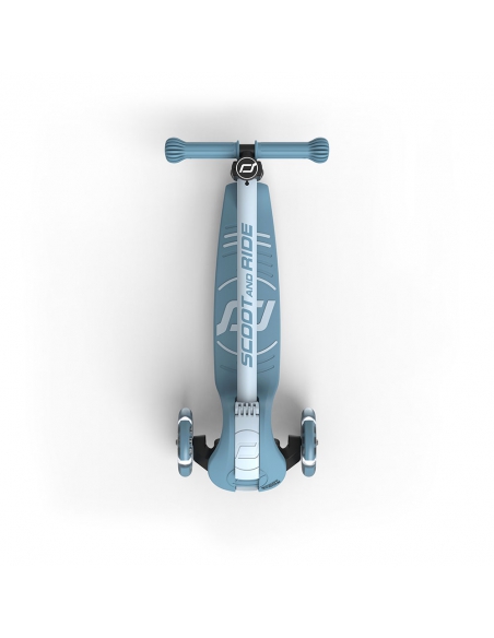 Hulajnoga Scoot&Ride Highwaykick 3S LED z systemem sterowania 2w1 Steel + pasek do noszenia GRATIS