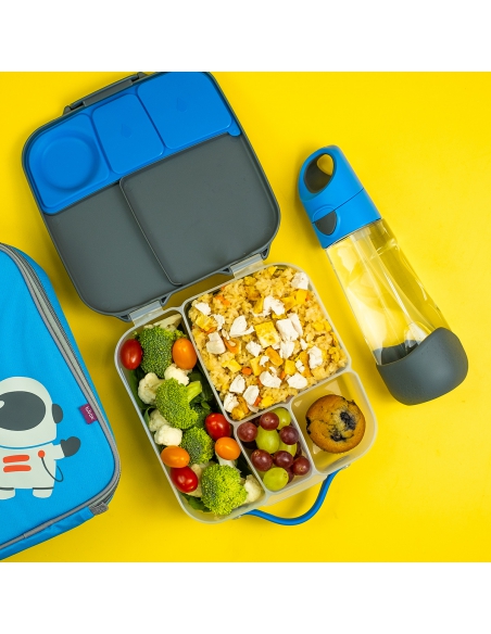 Butelka tritanowa na wodę bidon ze słomką b.box 600ml Blue Slate