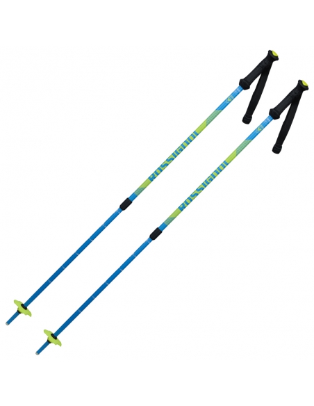 Kije narciarskie Rossignol (regulowane 70-105 cm) Telescopic Junior Blue/Yellow