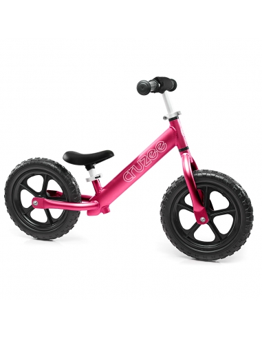 Rowerek biegowy Cruzee 12 SAFE różowy + pasek do noszenia GRATIS