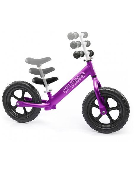 Rowerek biegowy Cruzee 12 fioletowy + pasek do noszenia GRATIS