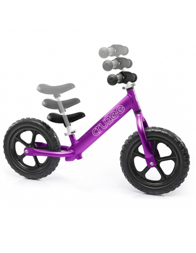 Rowerek biegowy Cruzee 12 SAFE fioletowy + pasek do noszenia GRATIS