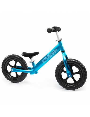 Rowerek biegowy Cruzee 12 SAFE niebieski + pasek do noszenia GRATIS