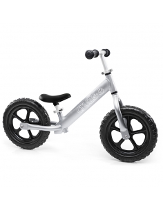 Rowerek biegowy Cruzee 12 srebrny + pasek do noszenia GRATIS