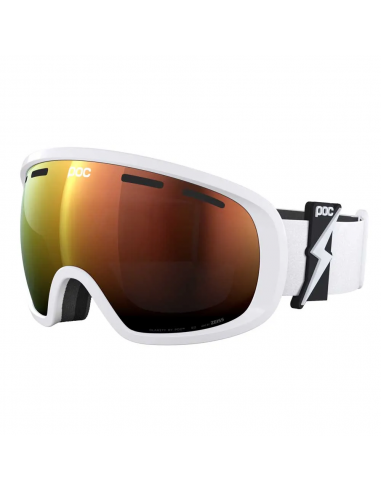 Gogle narciarskie POC FOVEA MID Blixten White/Clarity Intense - Partly Sunny Orange