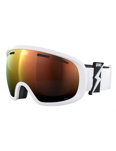 Gogle narciarskie POC FOVEA MID Blixten White/Clarity Intense - Partly Sunny Orange