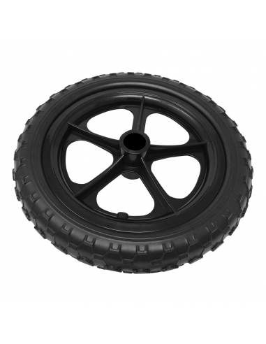 Czarne koło rowerka biegowego Cruzee