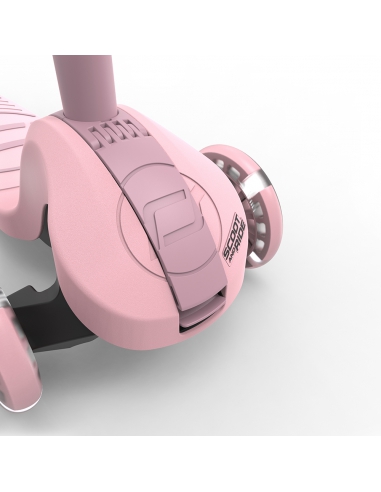 Hulajnoga Scoot&Ride Highwaykick 3S LED Rose (składana, świecące koła, sterowanie 2w1) + pasek do noszenia GRATIS