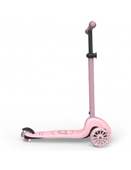 Hulajnoga Scoot&Ride Highwaykick 3S LED Rose (składana, świecące koła, sterowanie 2w1) + pasek do noszenia GRATIS