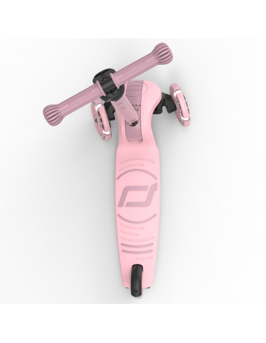 Hulajnoga Scoot&Ride Highwaykick 3S LED Rose (składana, świecące koła, sterowanie 2w1) + pasek do noszenia GRATIS