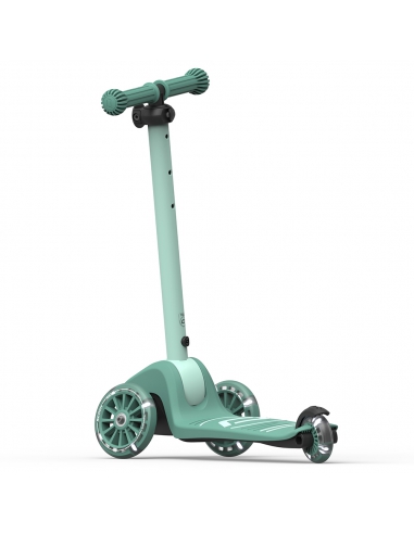 Hulajnoga Scoot&Ride Highwaykick 3S LED Forest (składana, świecące koła, sterowanie 2w1) + pasek do noszenia GRATIS