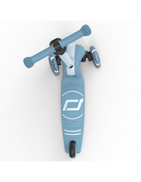 Hulajnoga Scoot&Ride Highwaykick 3S LED Steel (składana, świecące koła, sterowanie 2w1) + pasek do noszenia GRATIS