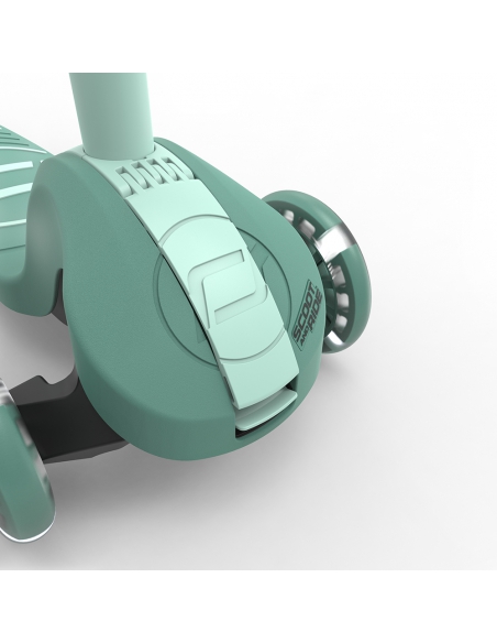 Hulajnoga Scoot&Ride Highwaykick 3S LED Forest (składana, świecące koła, sterowanie 2w1) + pasek do noszenia GRATIS