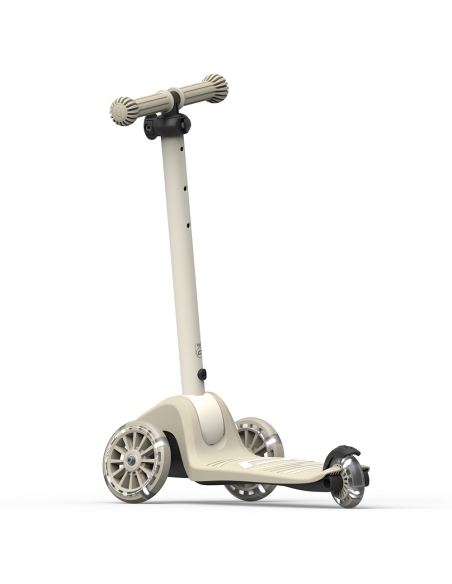 Hulajnoga Scoot&Ride Highwaykick 3S LED Ash (składana, świecące koła, sterowanie 2w1) + pasek do noszenia GRATIS