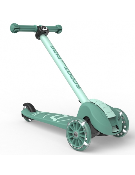 Hulajnoga Scoot&Ride Highwaykick 3S LED Forest (składana, świecące koła, sterowanie 2w1) + pasek do noszenia GRATIS