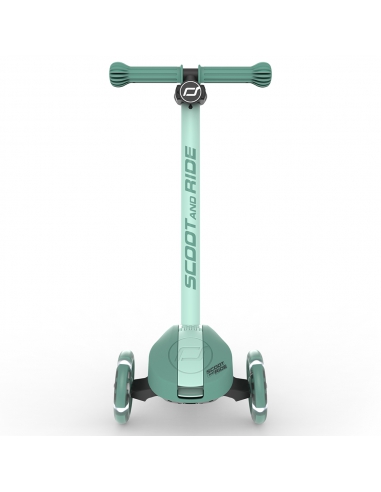 Hulajnoga Scoot&Ride Highwaykick 3S LED Forest (składana, świecące koła, sterowanie 2w1) + pasek do noszenia GRATIS