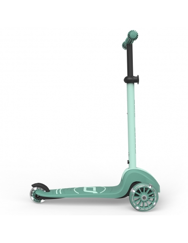 Hulajnoga Scoot&Ride Highwaykick 3S LED Forest (składana, świecące koła, sterowanie 2w1) + pasek do noszenia GRATIS